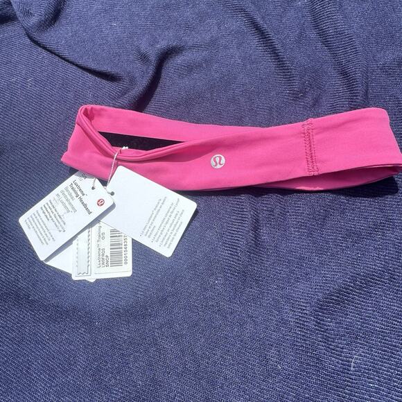 Lululemon Luxtreme Training Headband Sonic Pink O/S New With Tags - Picture 1 of 4
